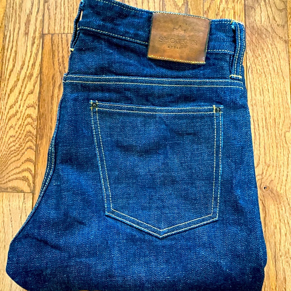 Mens denim by Shockoe Atelier. Rarely worn. Dark.
